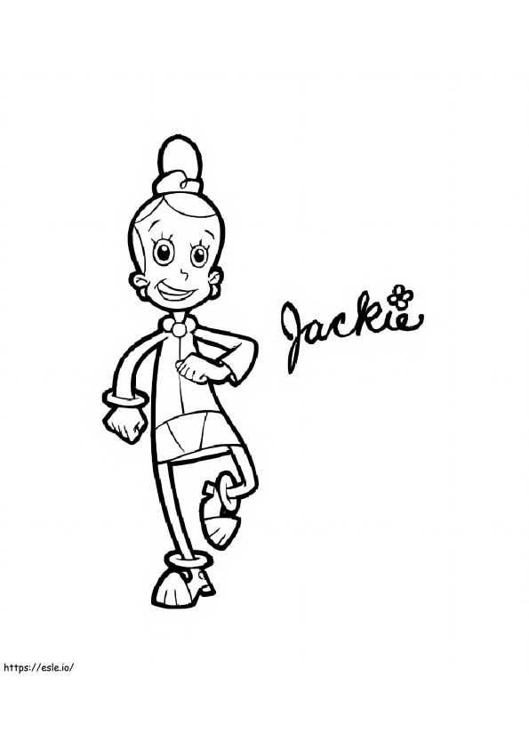 Jackie Cyberchase 1 coloring page