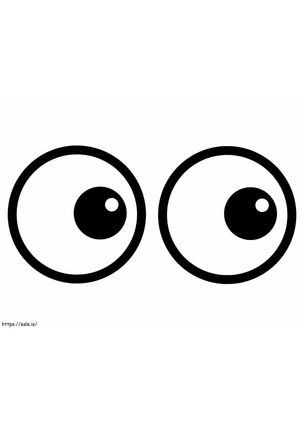 Cartoon-Augen ausmalbilder