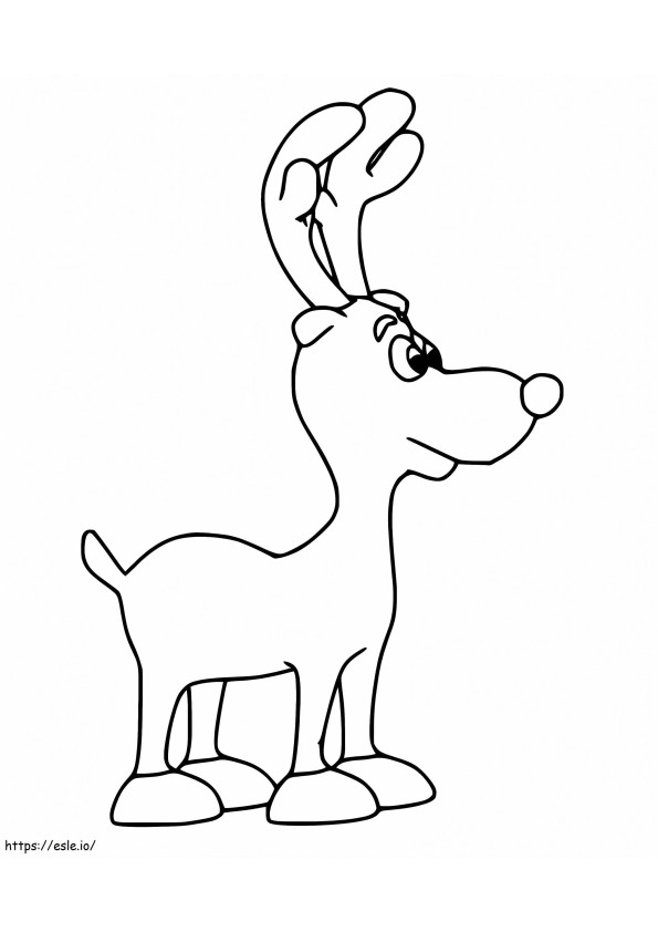 Funny Fawn coloring page