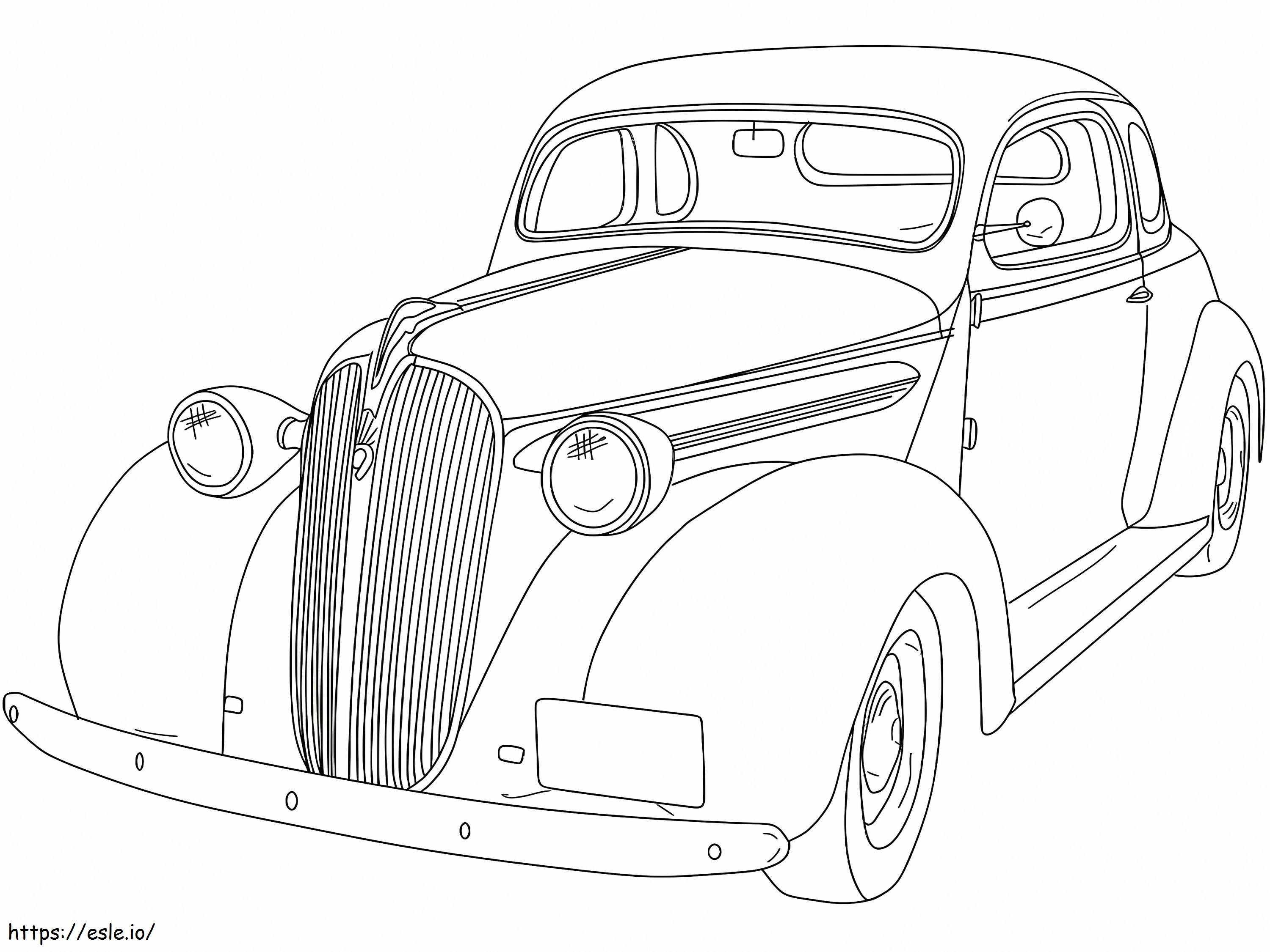Chevy Coupe 1930-an 2 Gambar Mewarnai