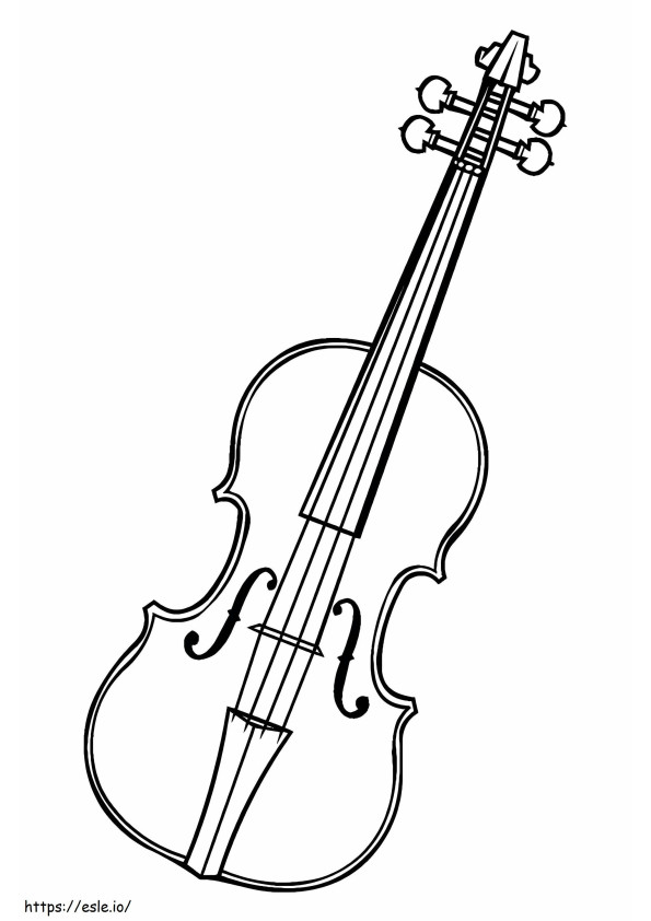 Schöne Violine ausmalbilder