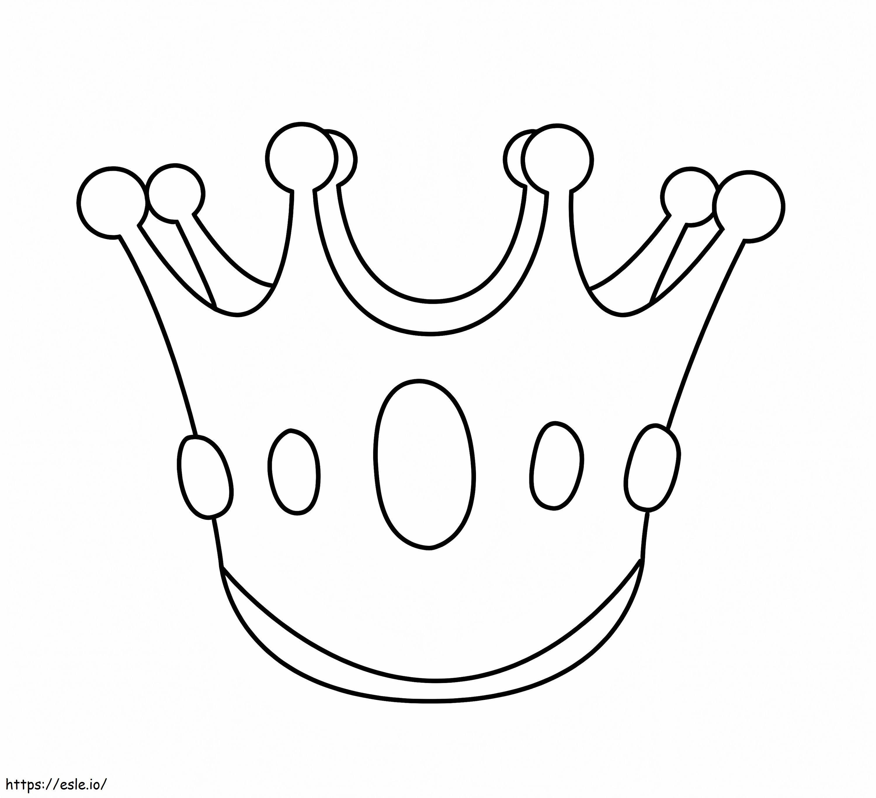 Normaali kruunu värityskuva