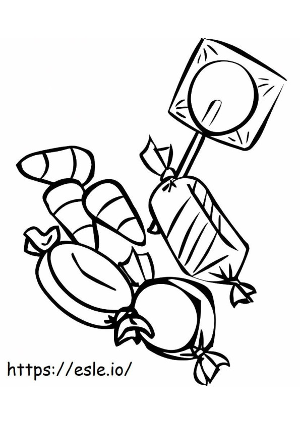 Candy Drawing coloring page