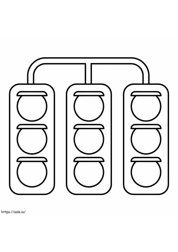 Traffic Lights coloring page