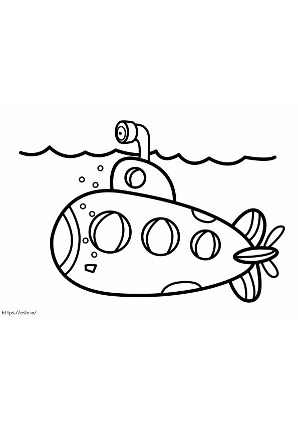 1543544074 Colouring Pictures Vehicles Submarine coloring page