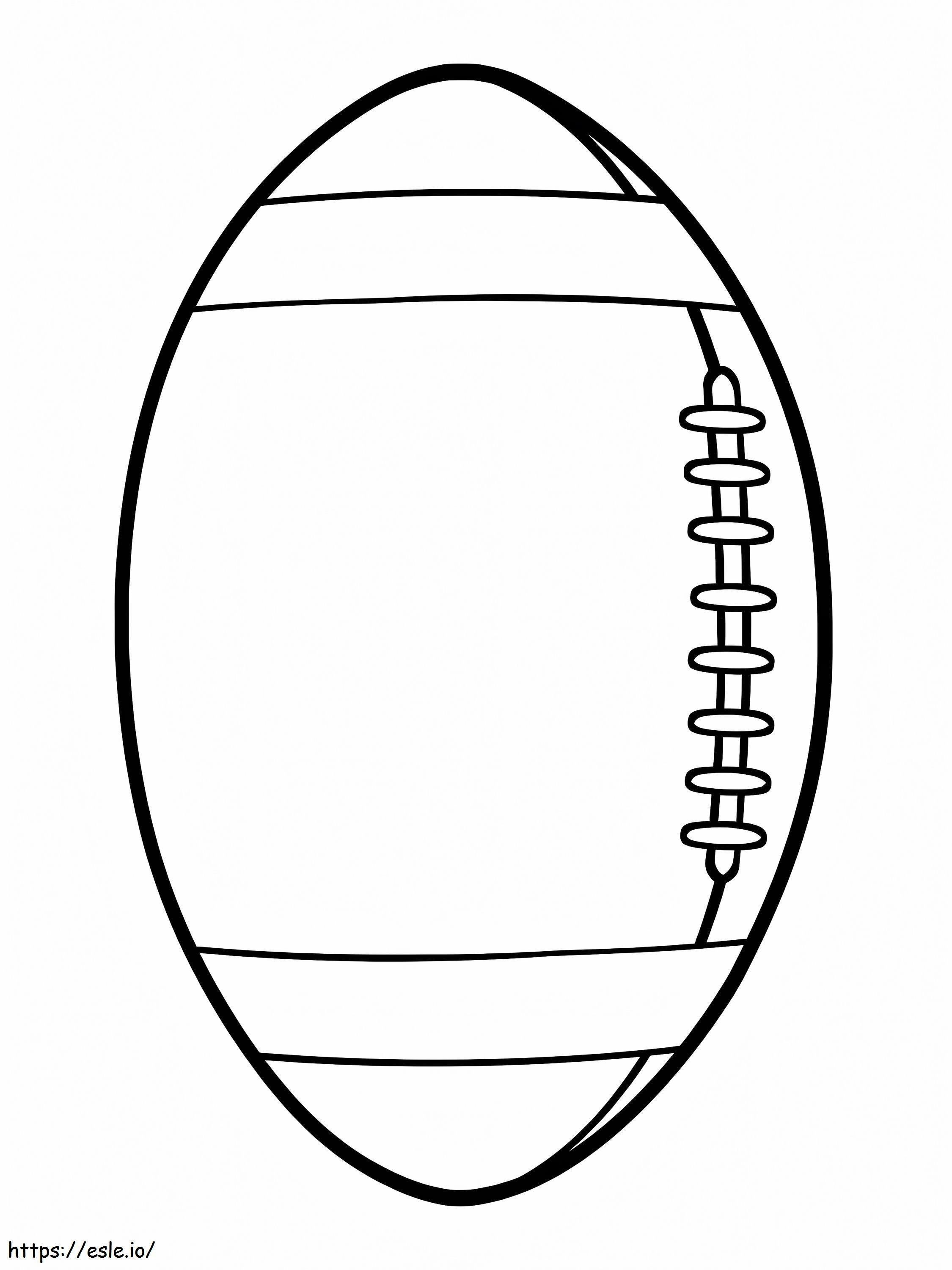 Free American Football Ball coloring page