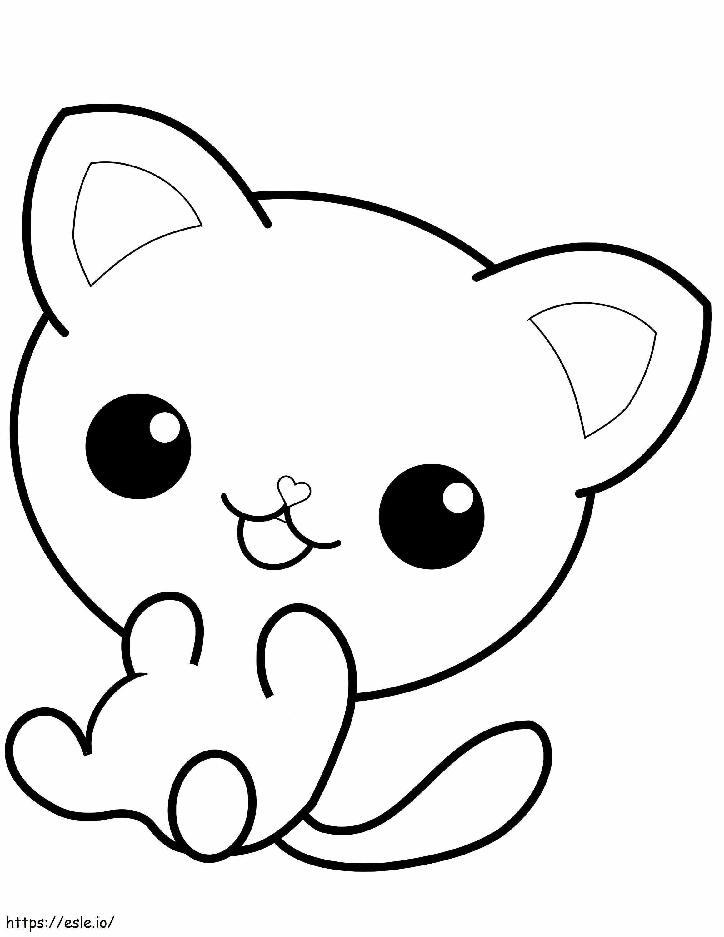 Cute Kitty coloring page