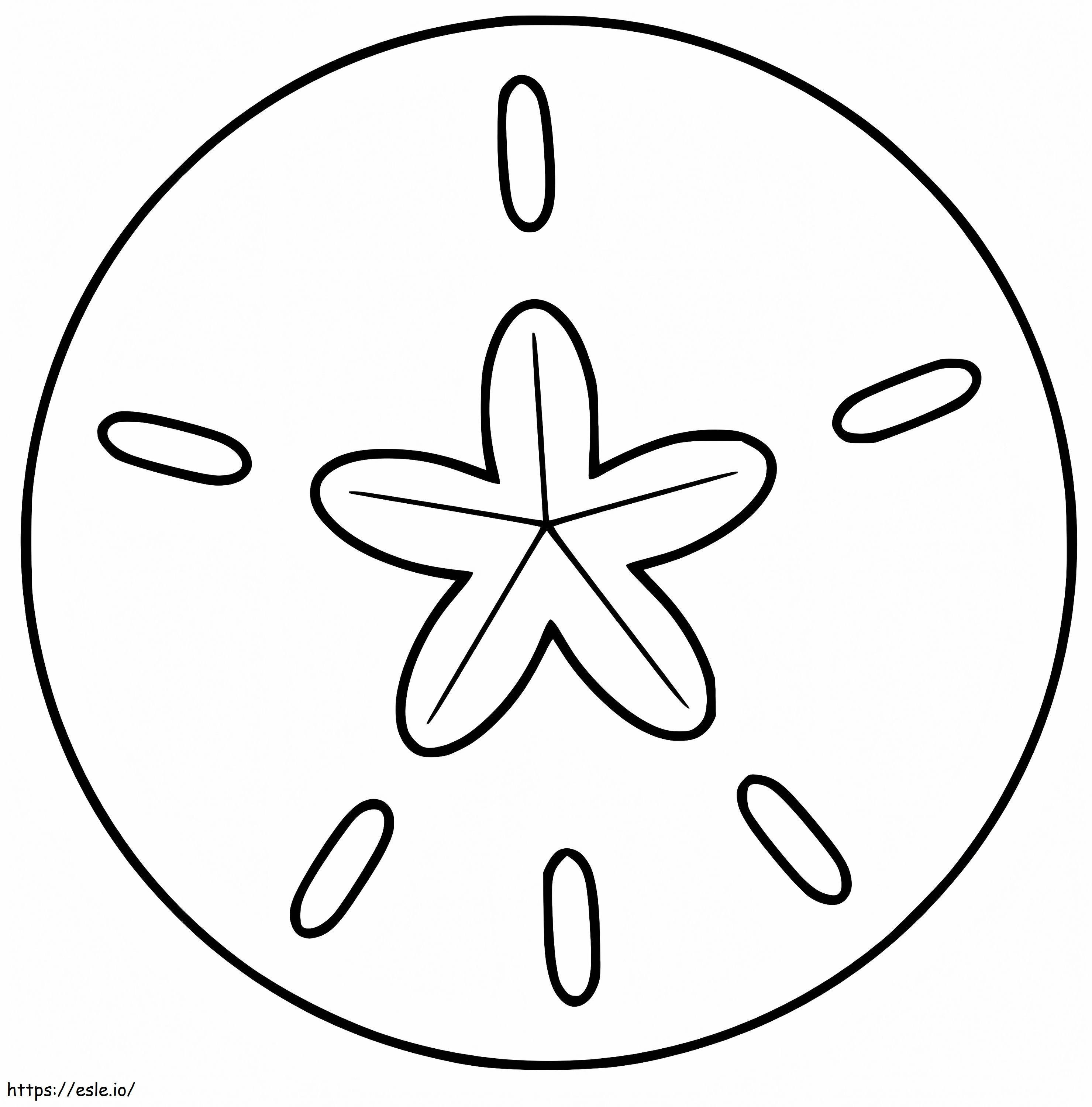 Normal Sand Dollar coloring page
