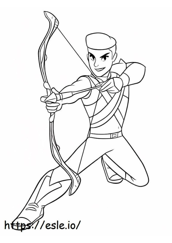 Amazing Archer coloring page