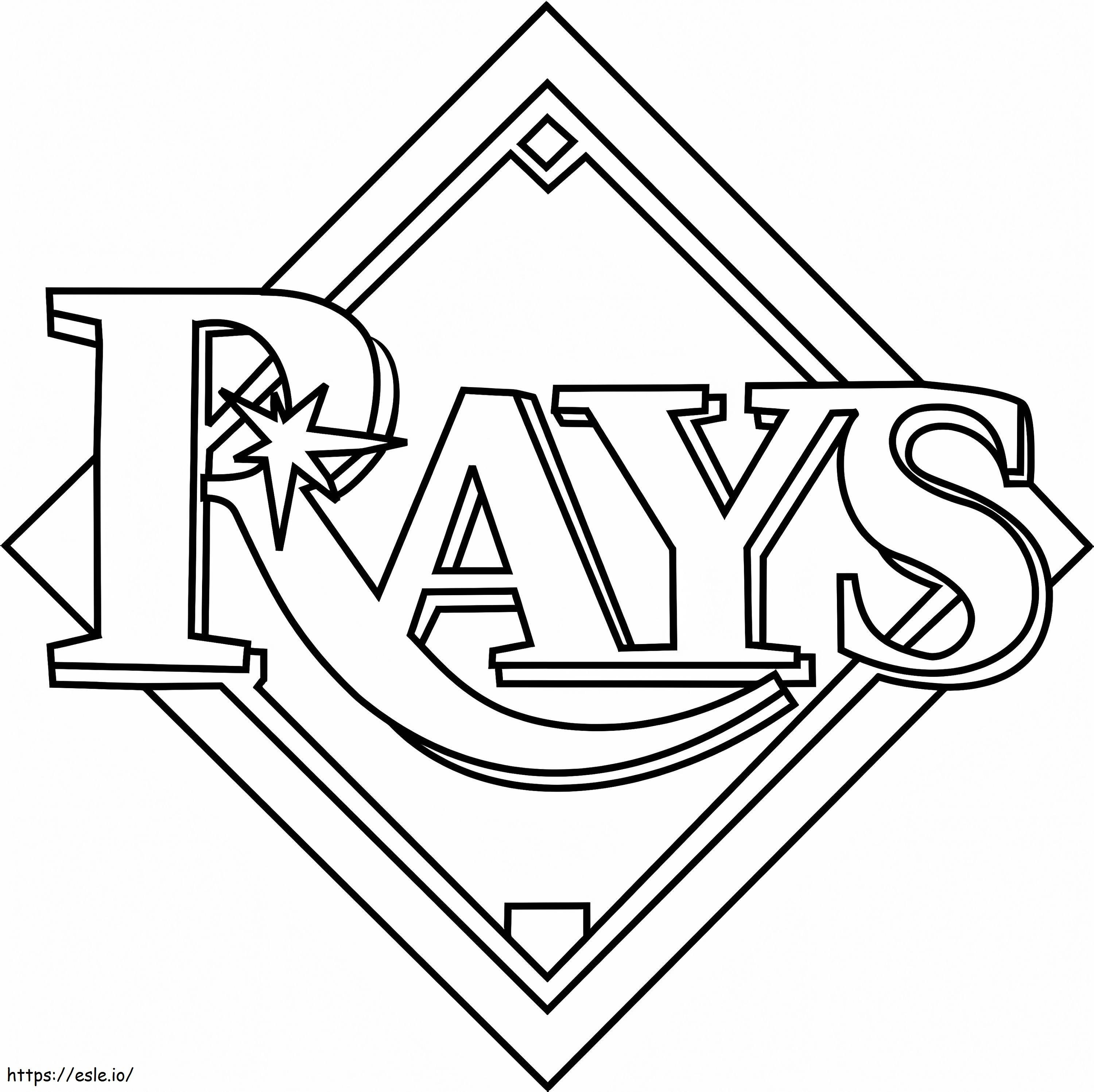 Logo dei raggi di Tampa Bay da colorare
