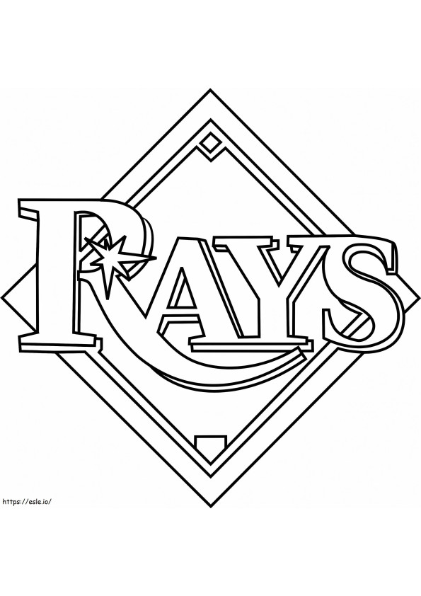 Tampa Bay Rays-logo kleurplaat