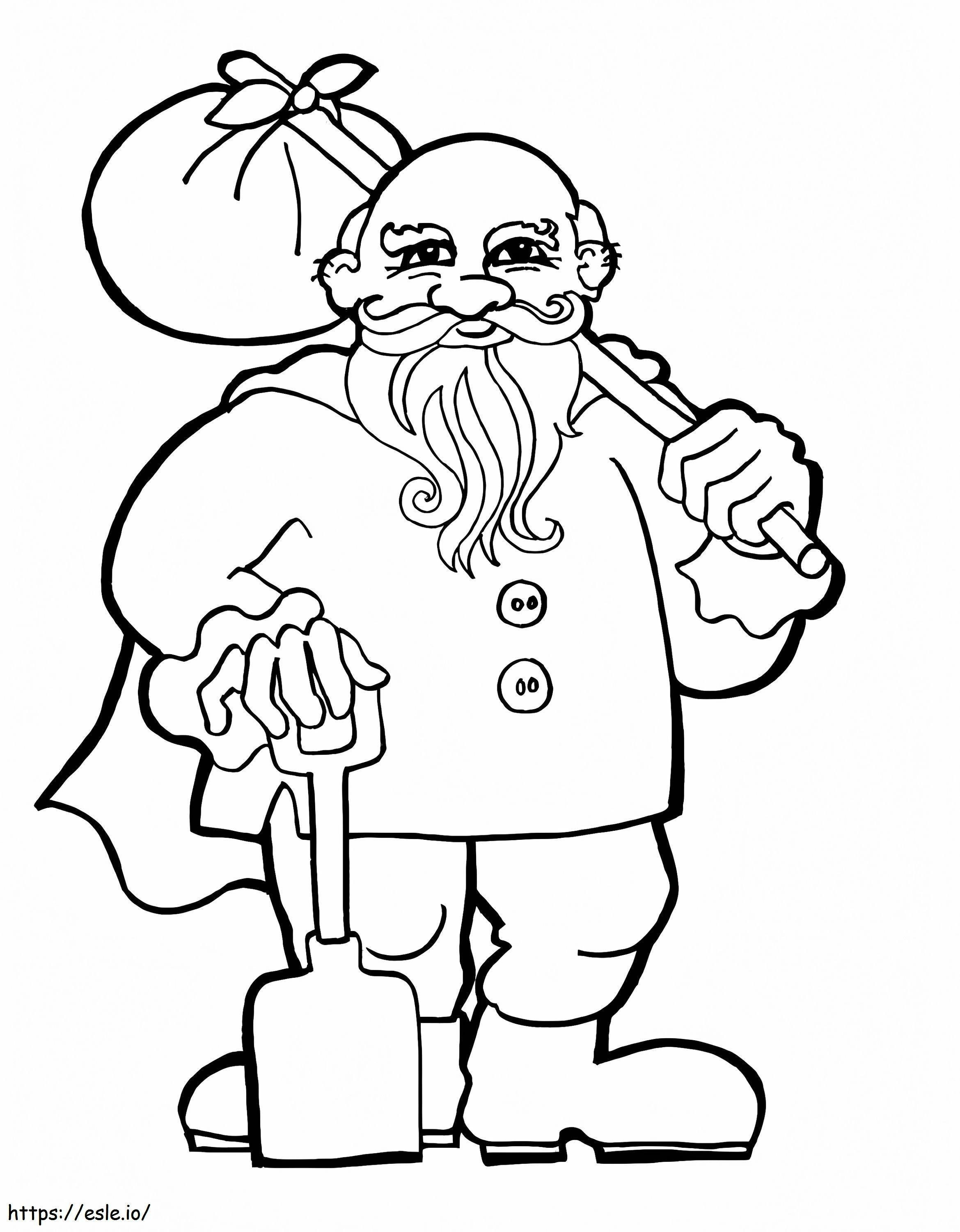 Old Dwarf coloring page