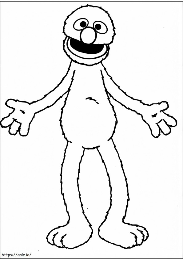 Grover From Sesame Street coloring page