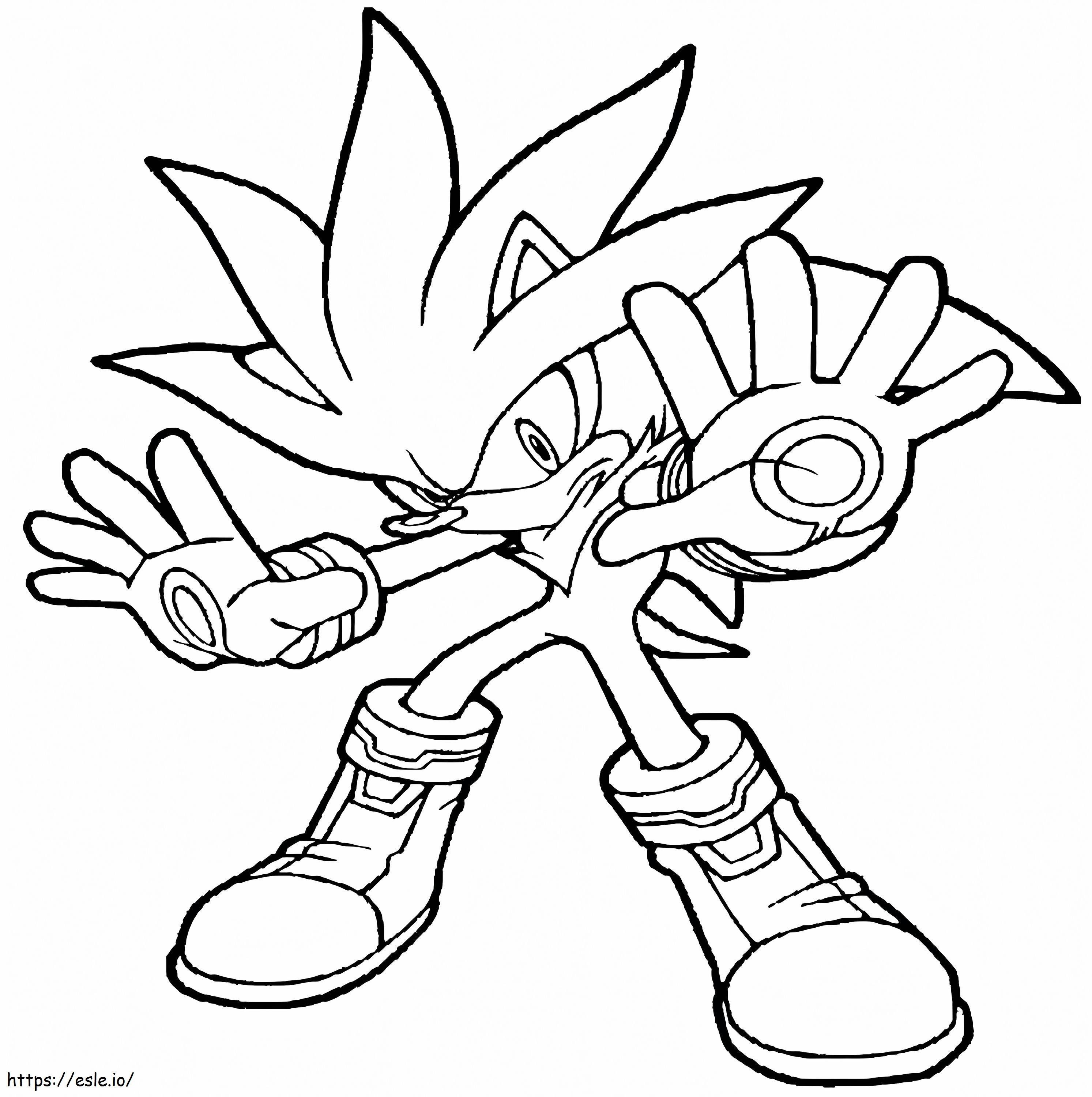 HD Sonic Image coloring page