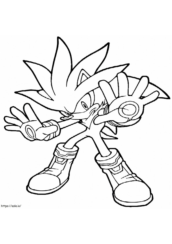 HD Sonic-afbeelding kleurplaat