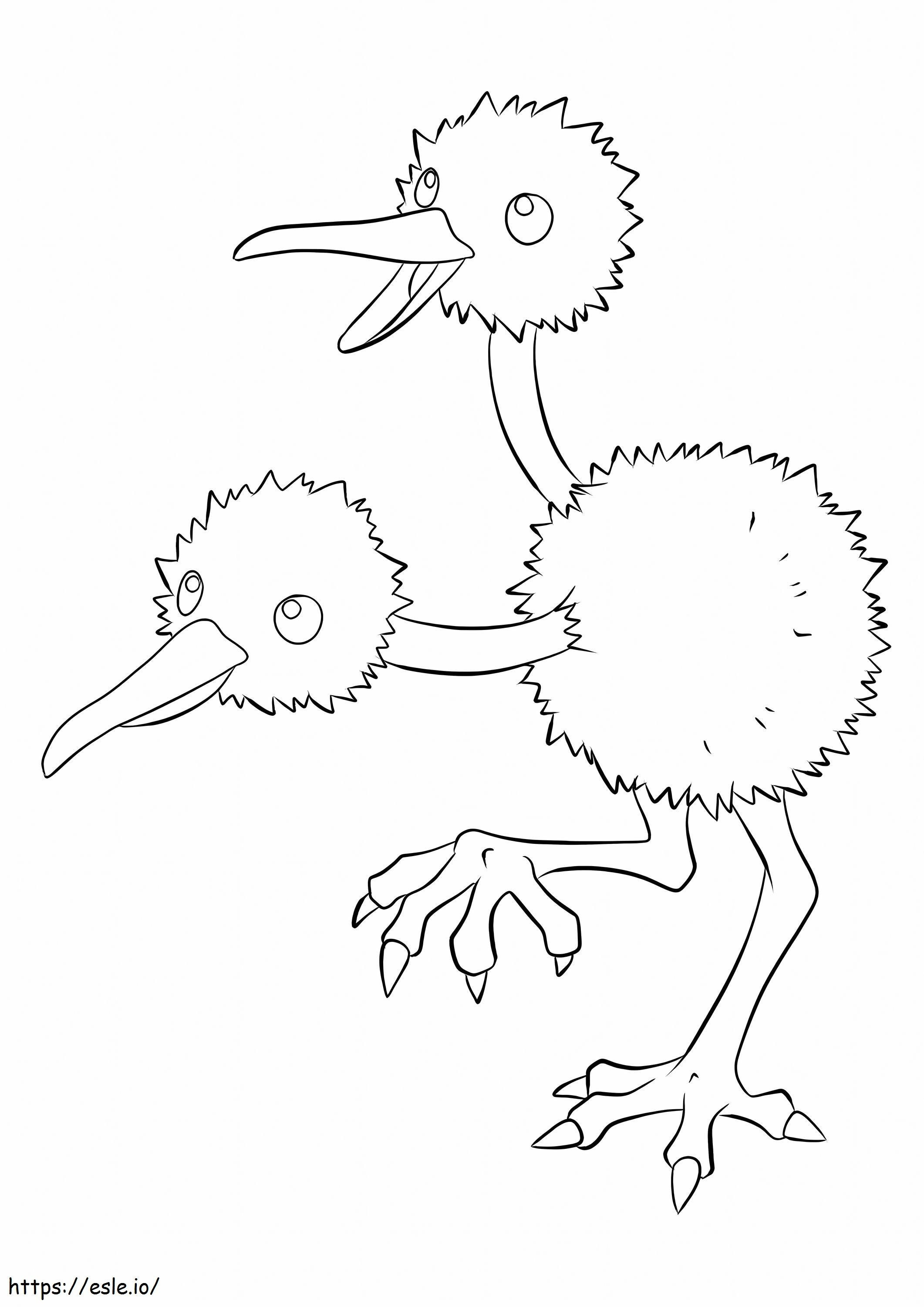 Dodu coloring page