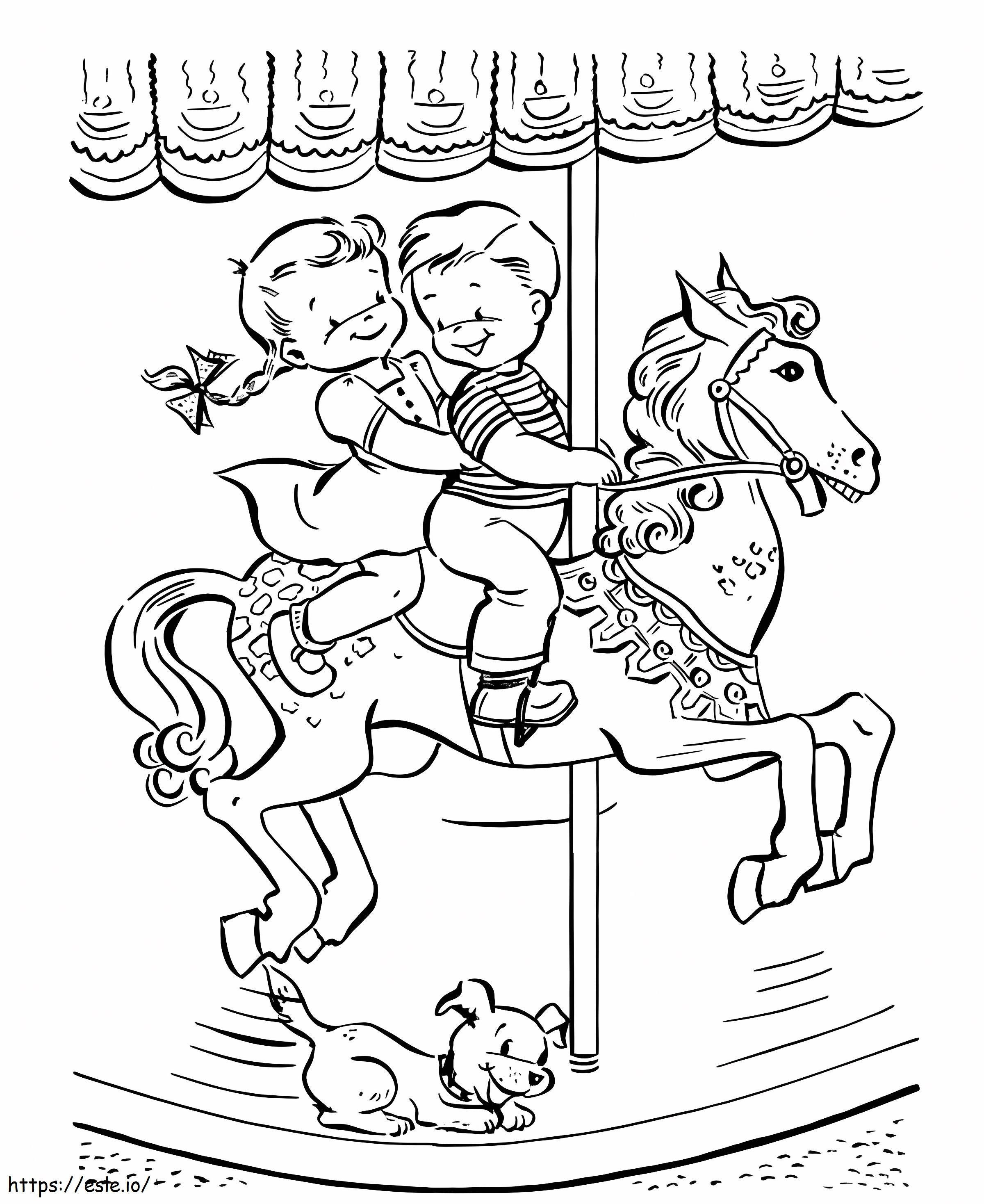 Carousel Ride For Kid värityskuva
