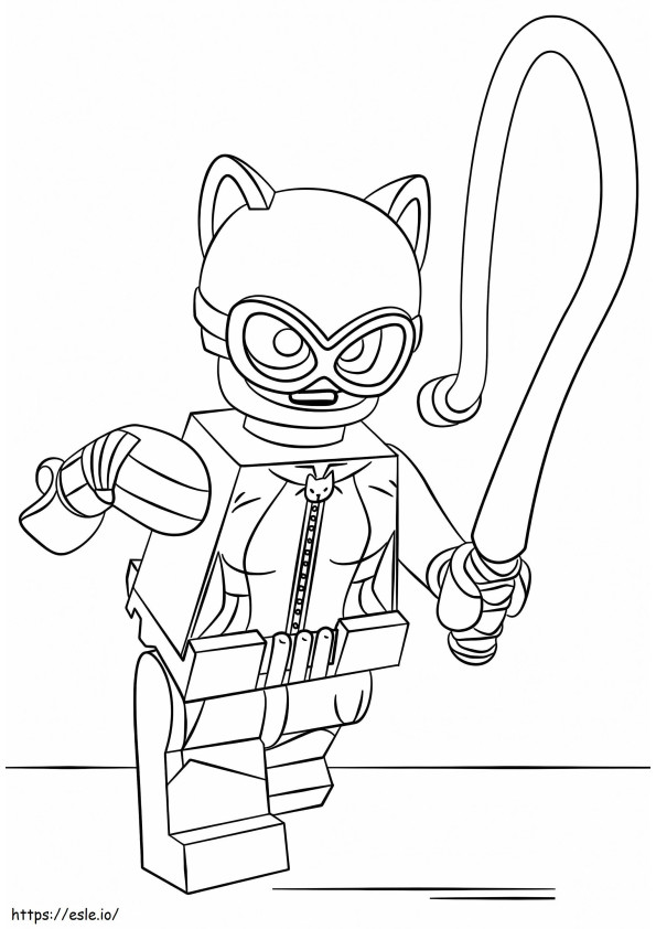 Lego Catwoman coloring page