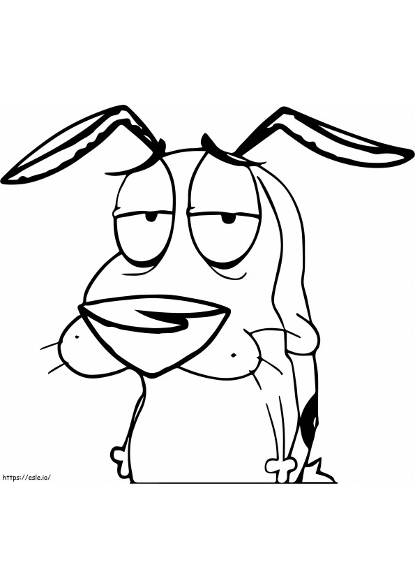 1544835868 Courage The Cowardly Dog Cartoon Network coloring page