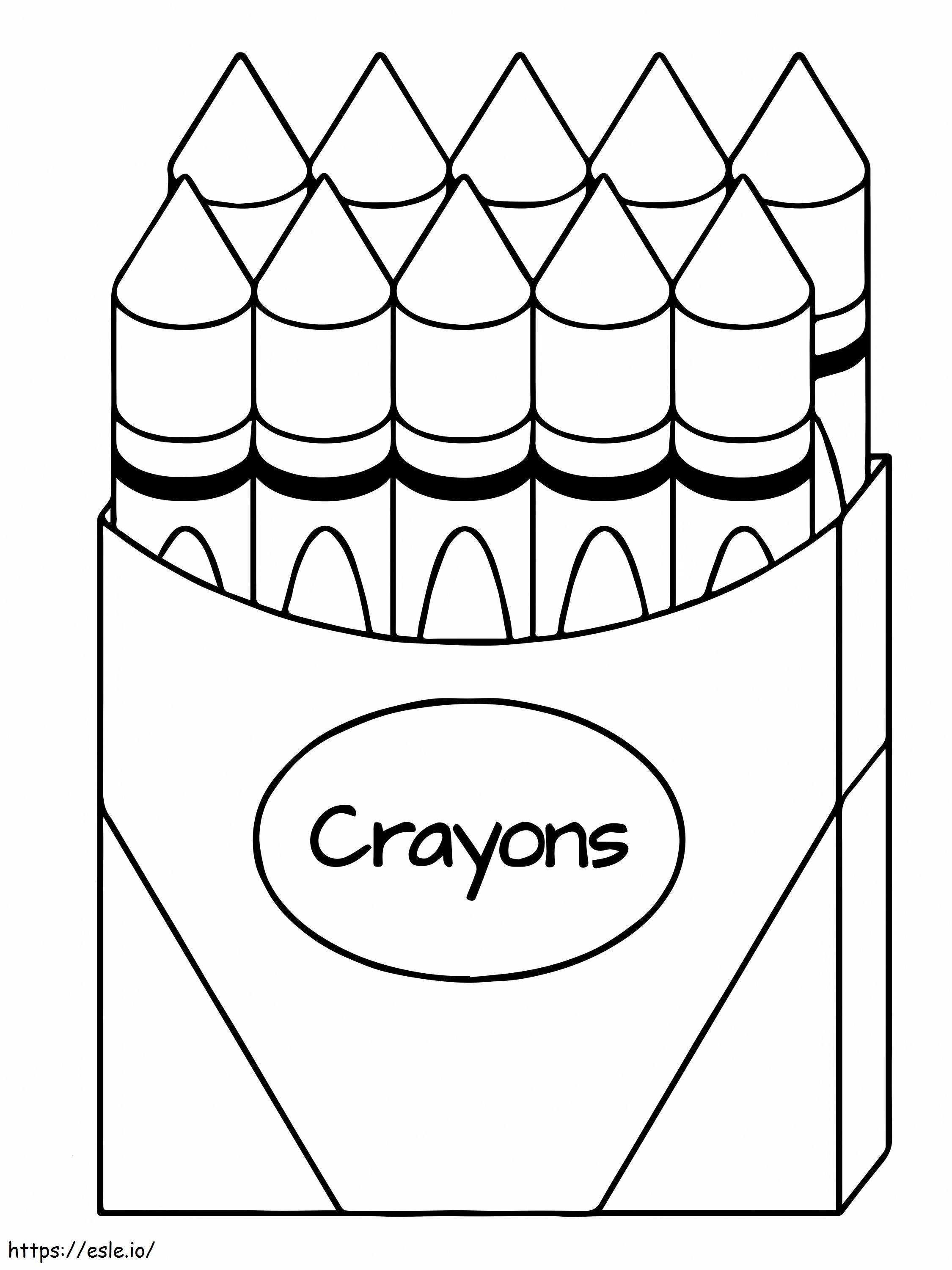 Coloriage Boîte à crayons imprimable gratuitement à imprimer dessin