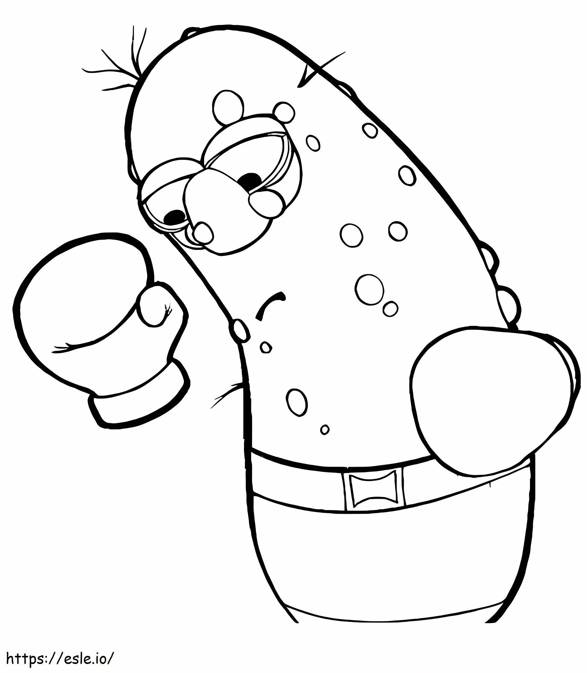 Cucumber Boxer coloring page
