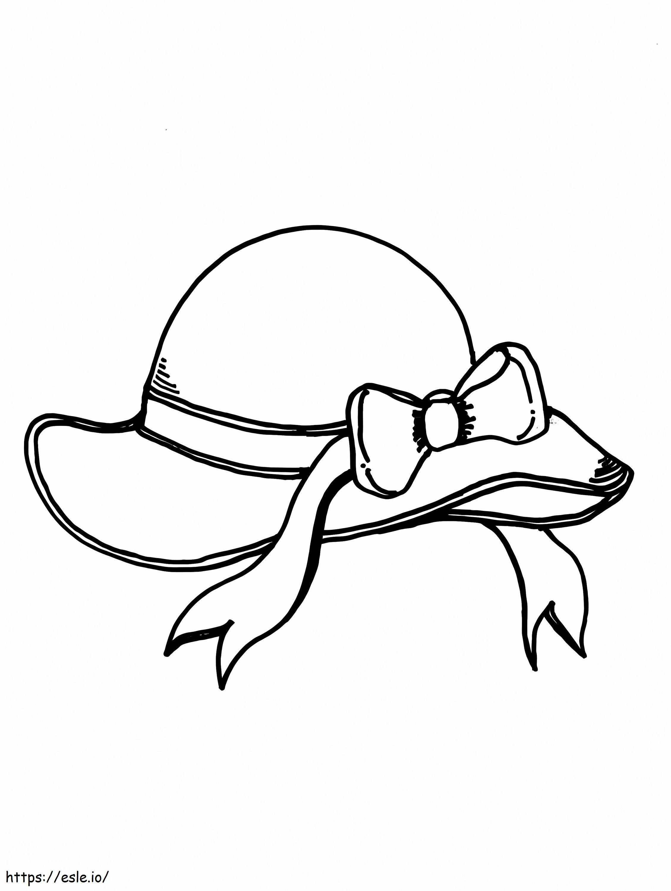 Girl'S Hat coloring page