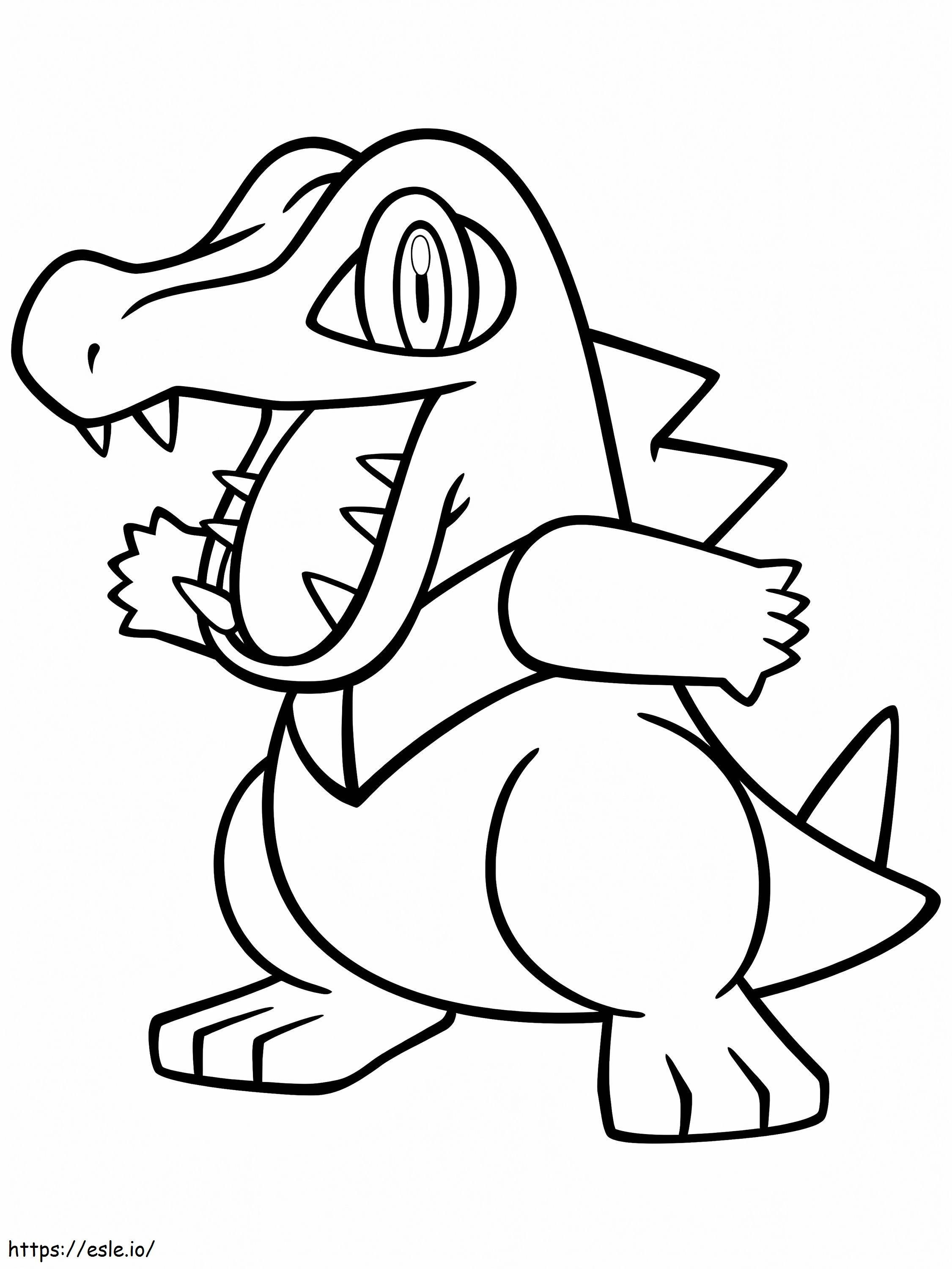 Totodile Pokemon coloring page
