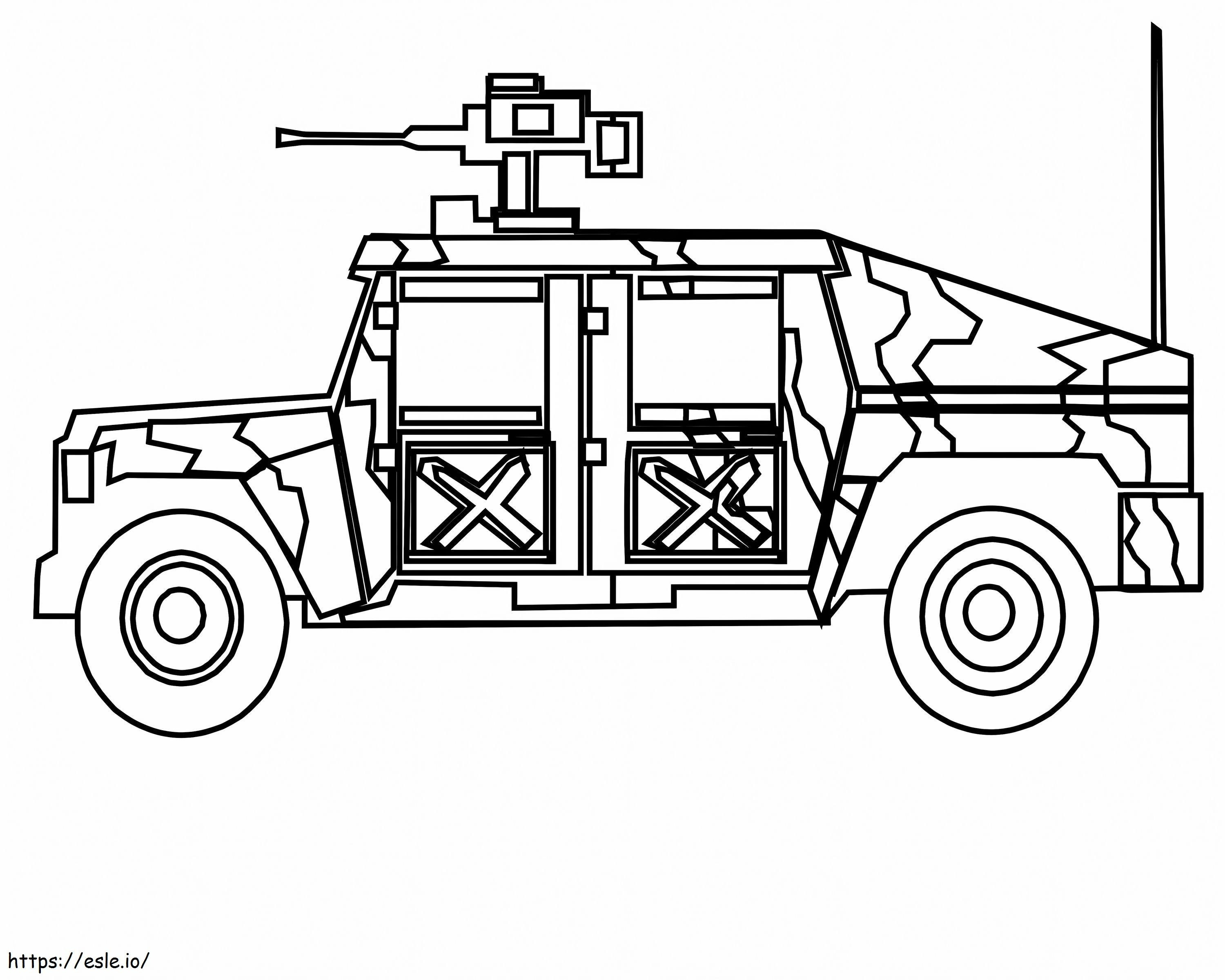 Coloriage 1544230319 Feuilles de transport de camions militaires étranges Véhicules Images à imprimer dessin