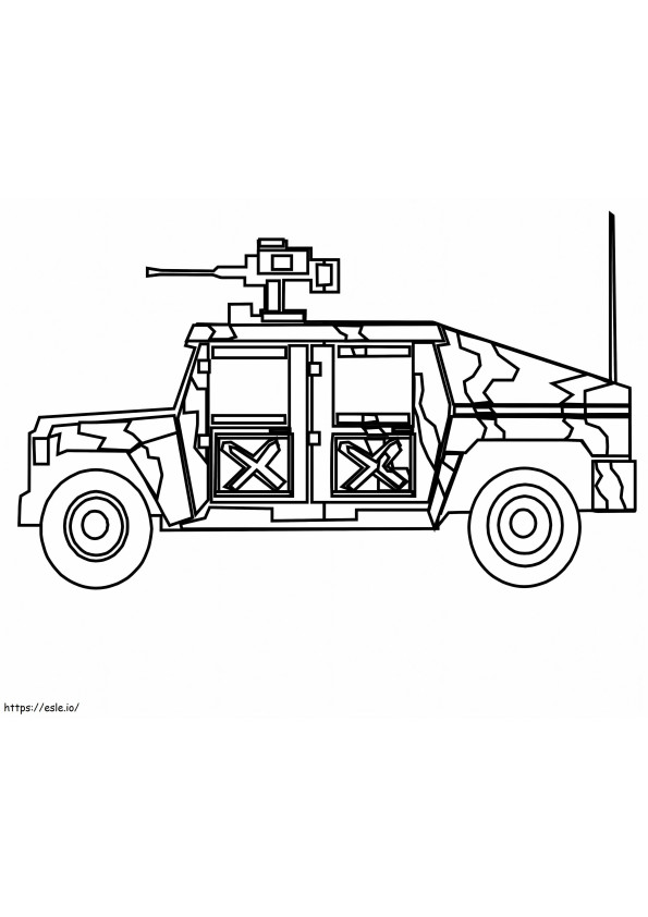 Coloriage 1544230319 Feuilles de transport de camions militaires étranges Véhicules Images à imprimer dessin