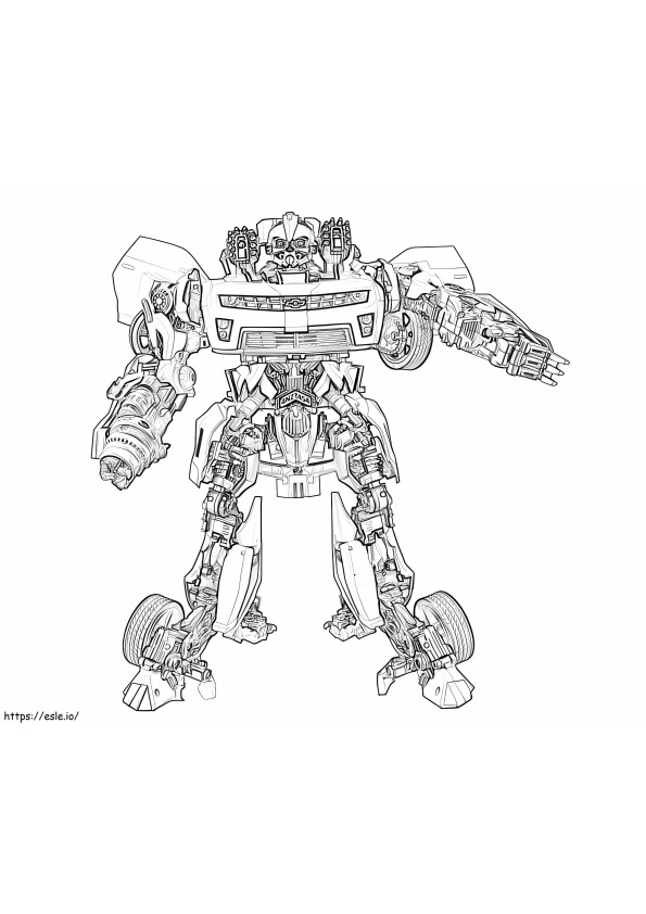 Bumblebee Movie coloring page