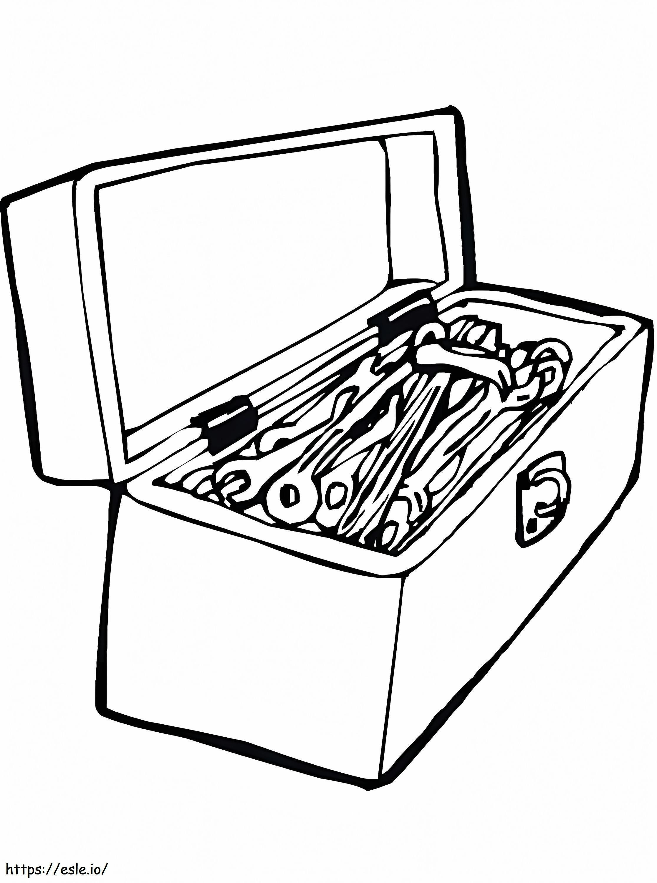 Toolbox coloring page