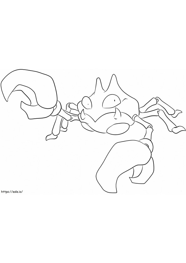 Kingler 5 Coloring Game coloring page