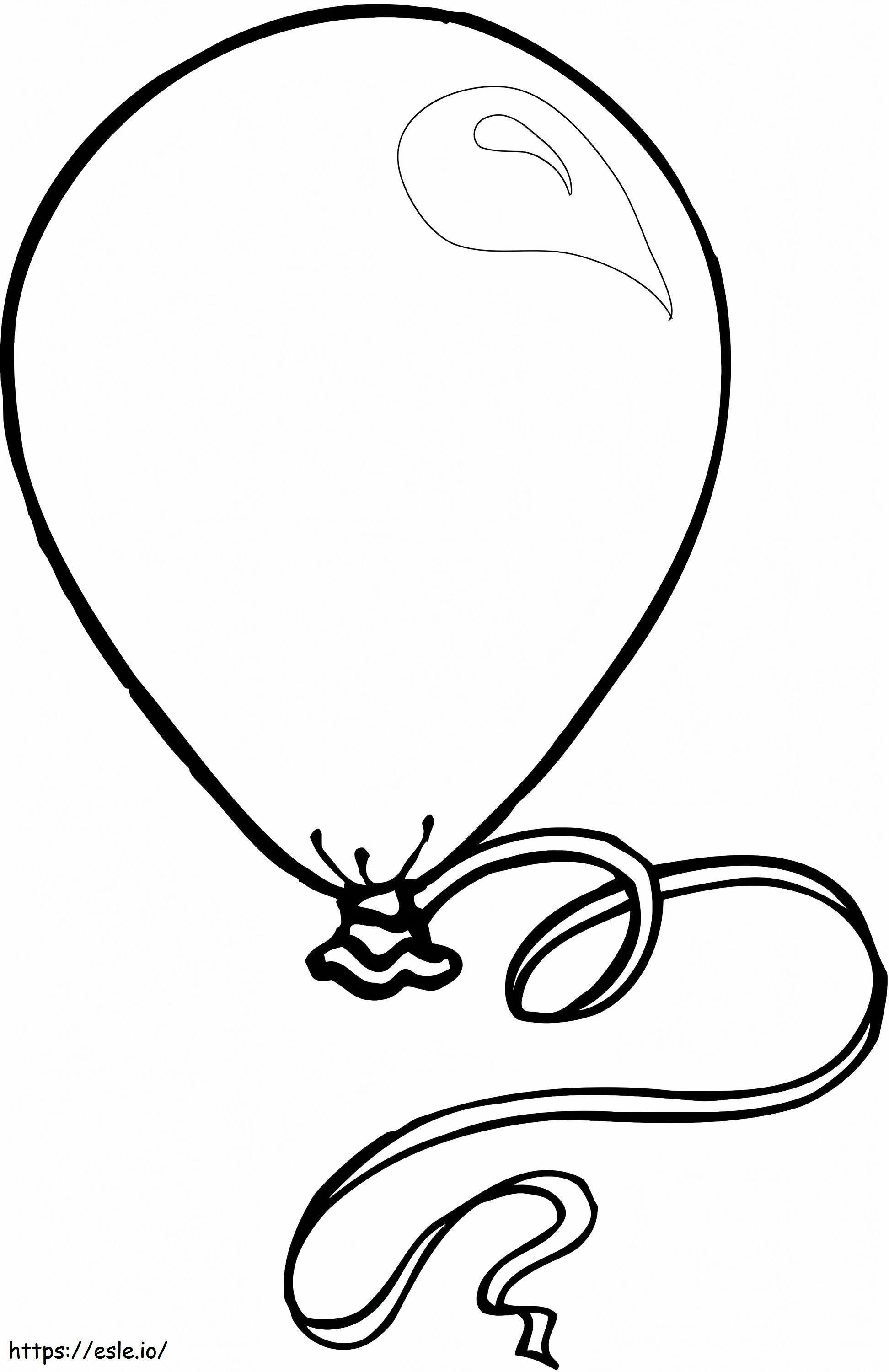 Einfacher Ballon ausmalbilder
