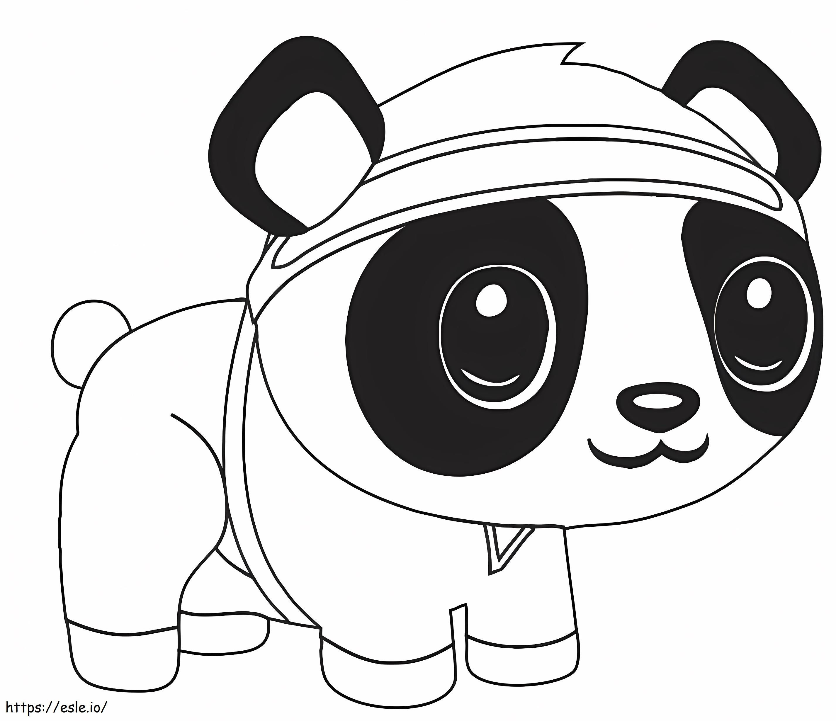 Coloriage 1560153081 Panda A4 à imprimer dessin