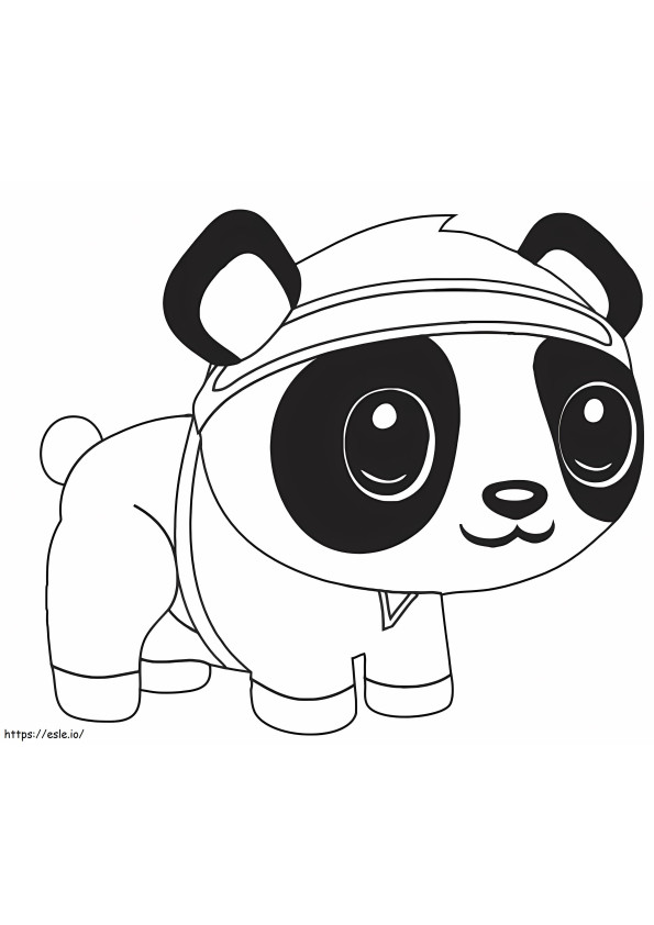 Coloriage 1560153081 Panda A4 à imprimer dessin
