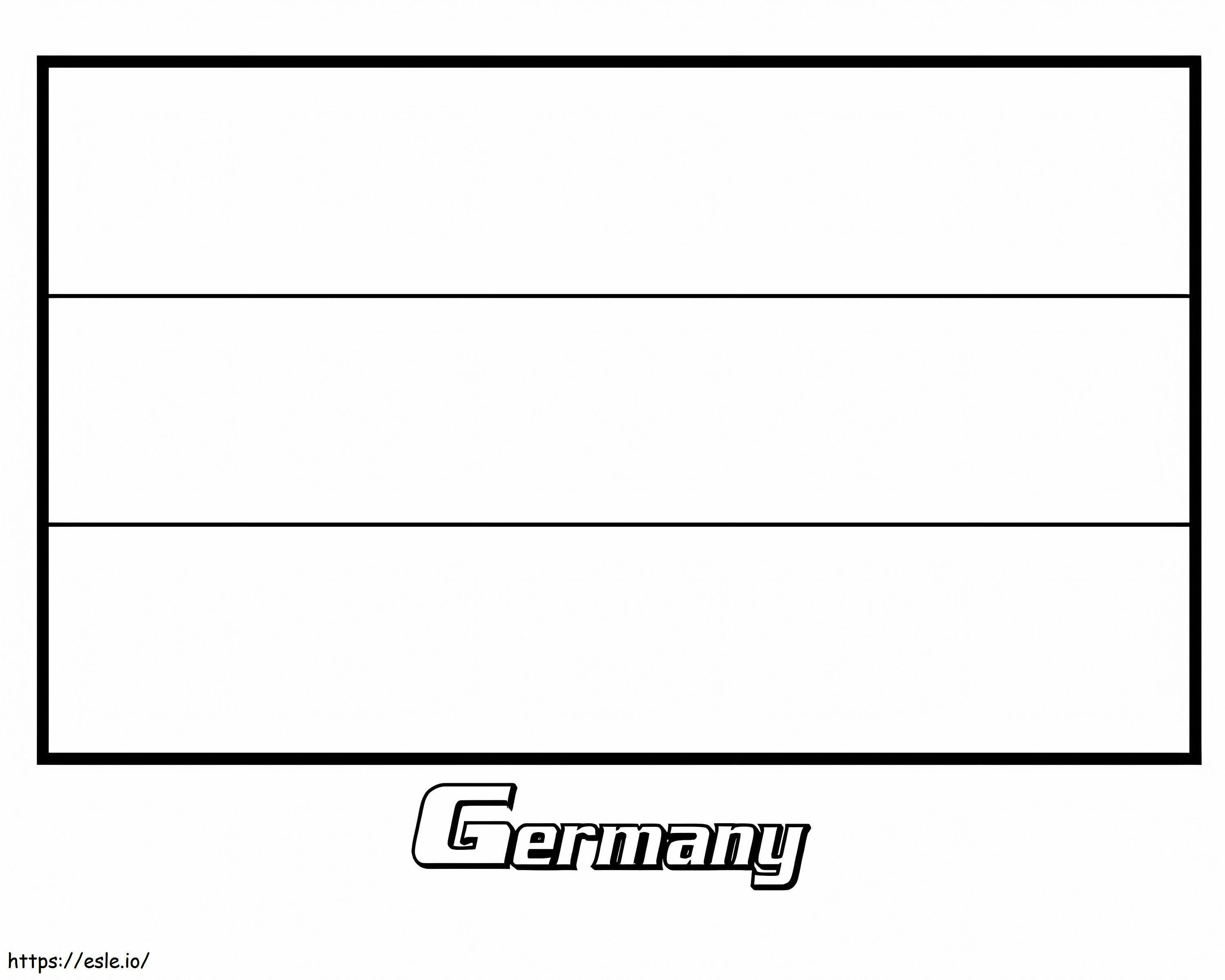 Vlag van Duitsland kleurplaat kleurplaat