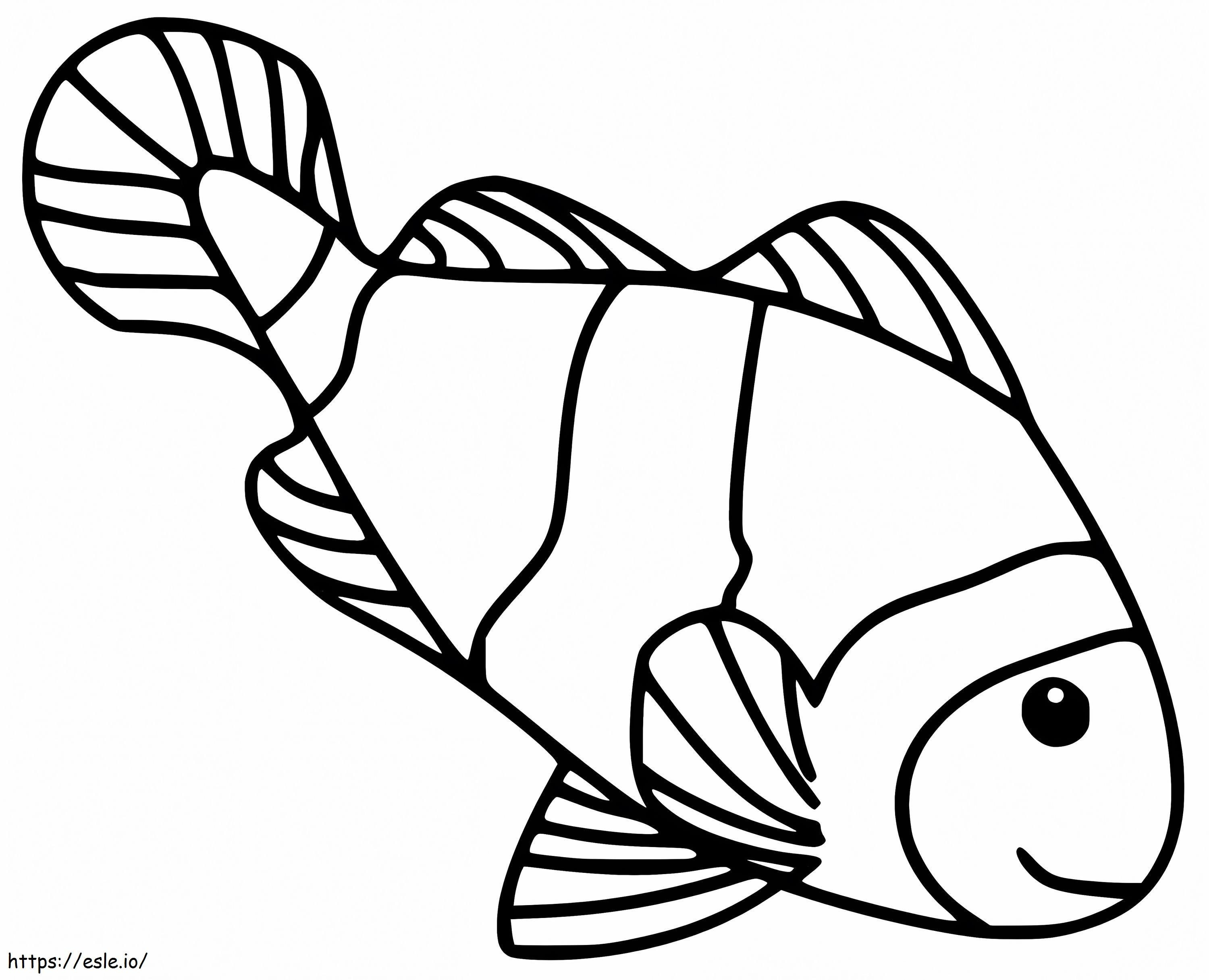 Free Printable Clownfish coloring page