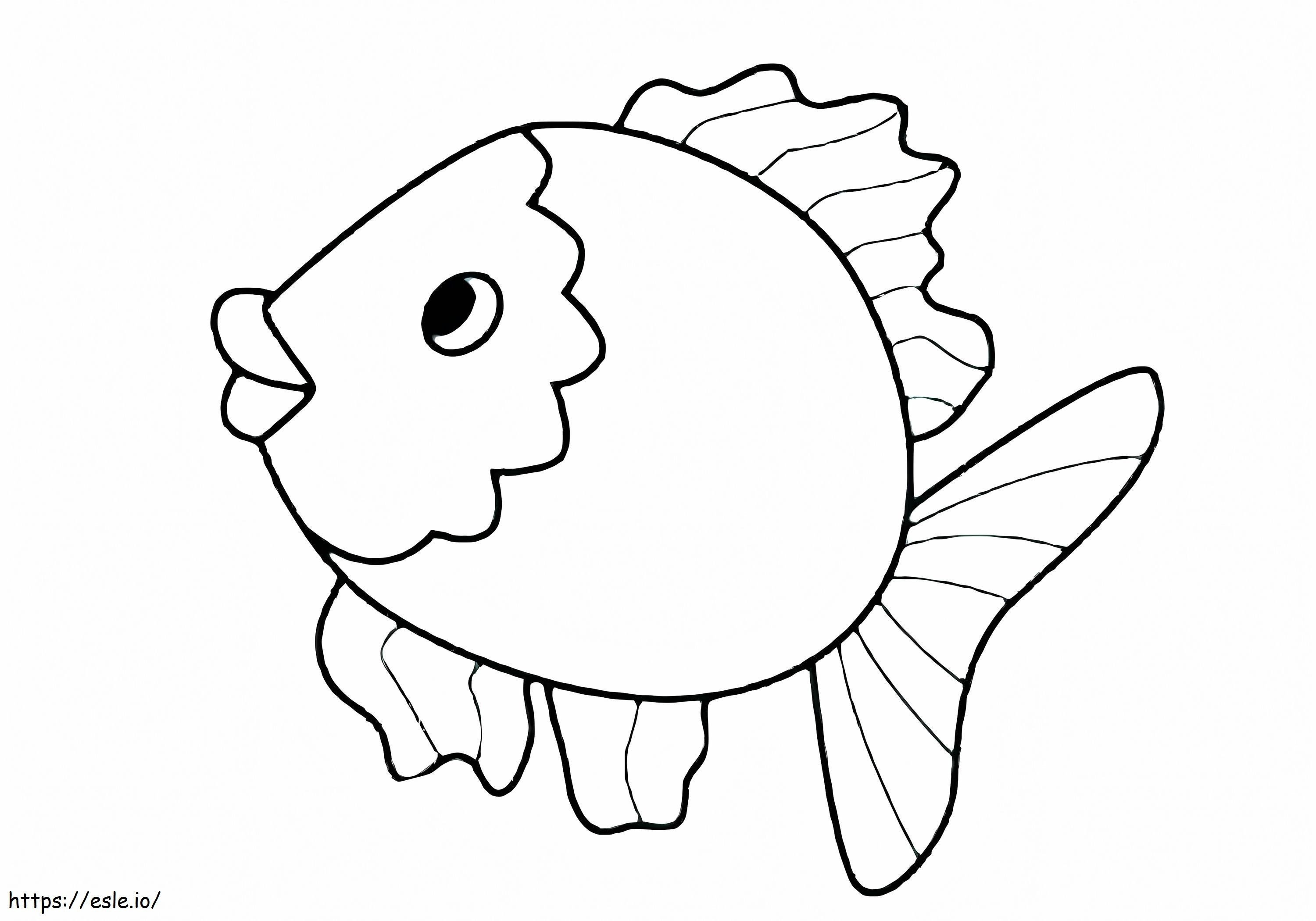 Awesome Fish coloring page