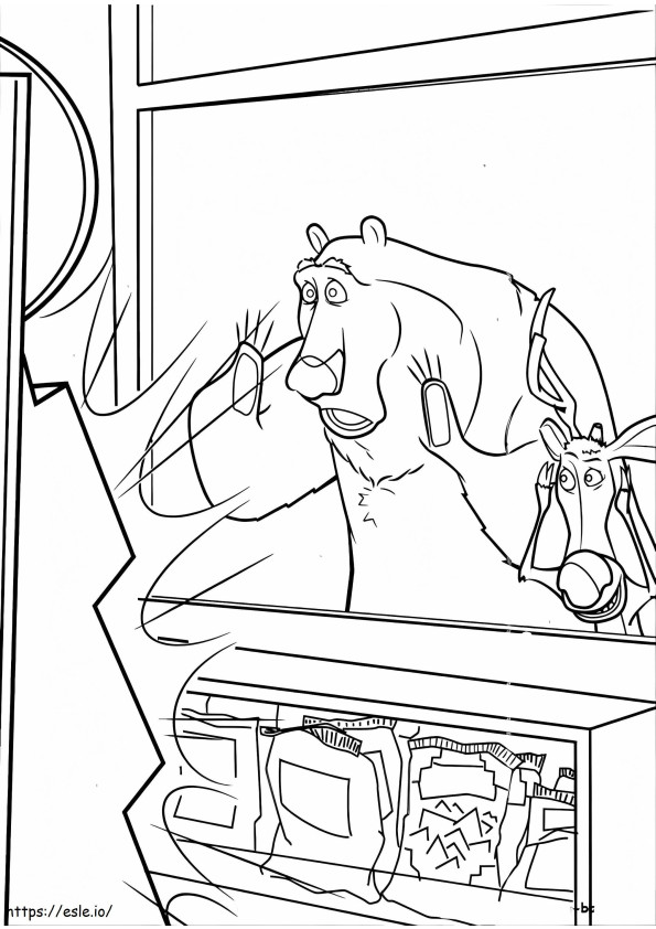 Boog And Elliot From Open Season coloring page