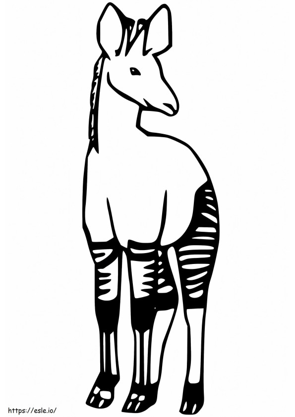 Okapi 1 ausmalbilder