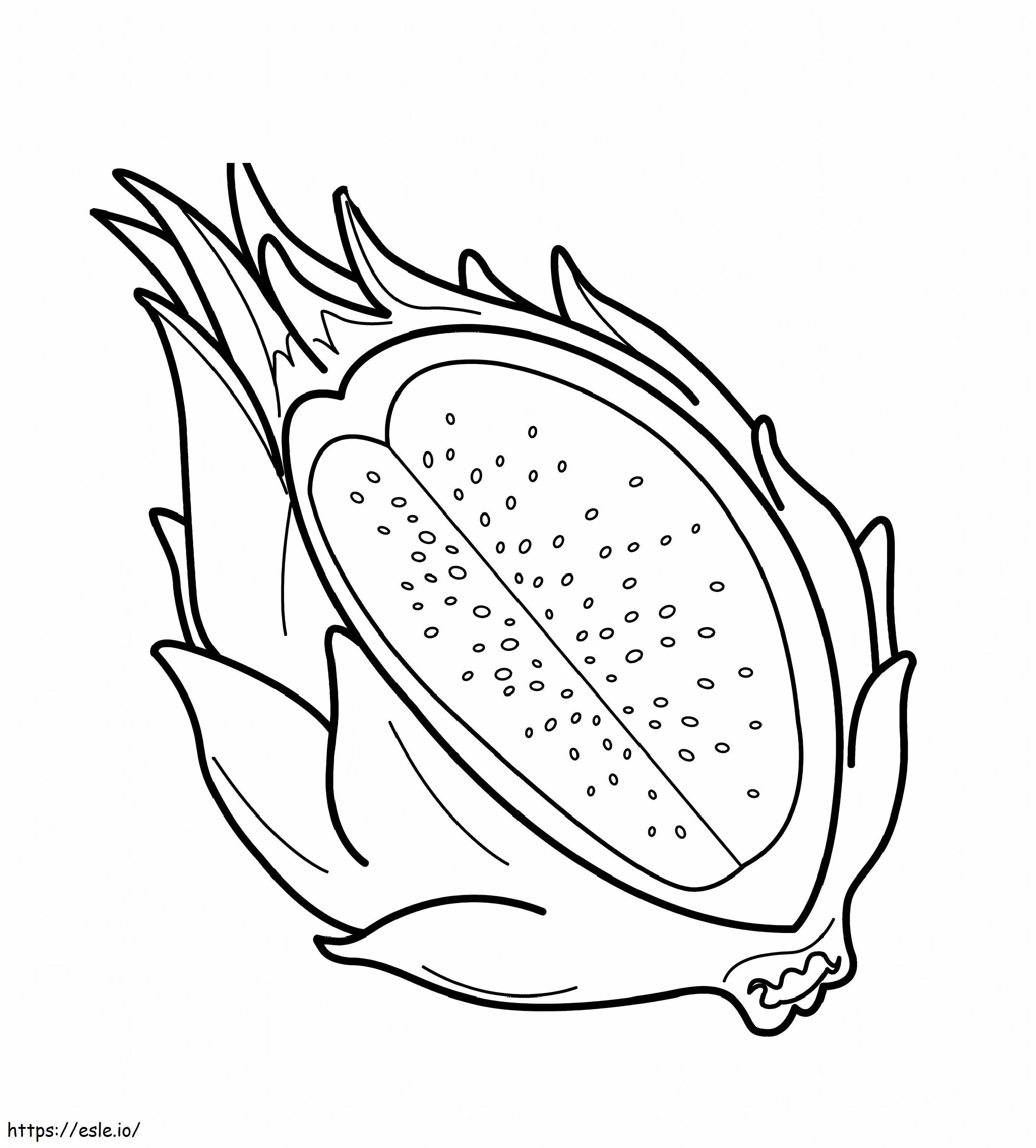 Dragon Fruit 2 coloring page