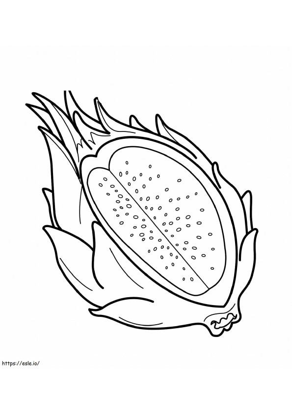 Dragon Fruit 2 coloring page