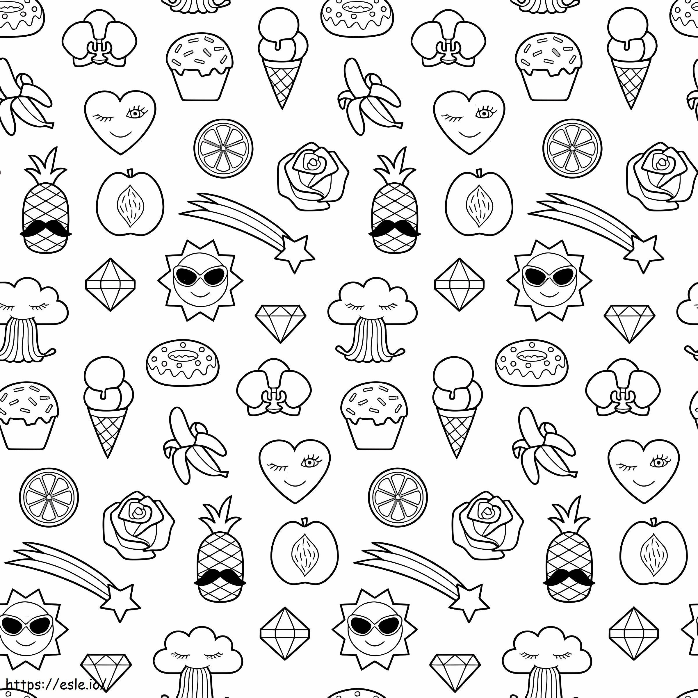 Summer Pictures Aesthetics coloring page