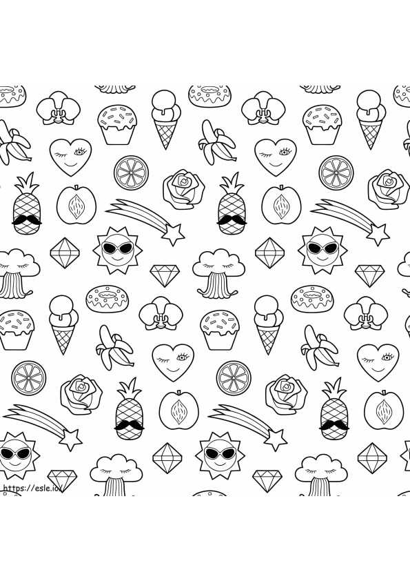 Summer Pictures Aesthetics coloring page