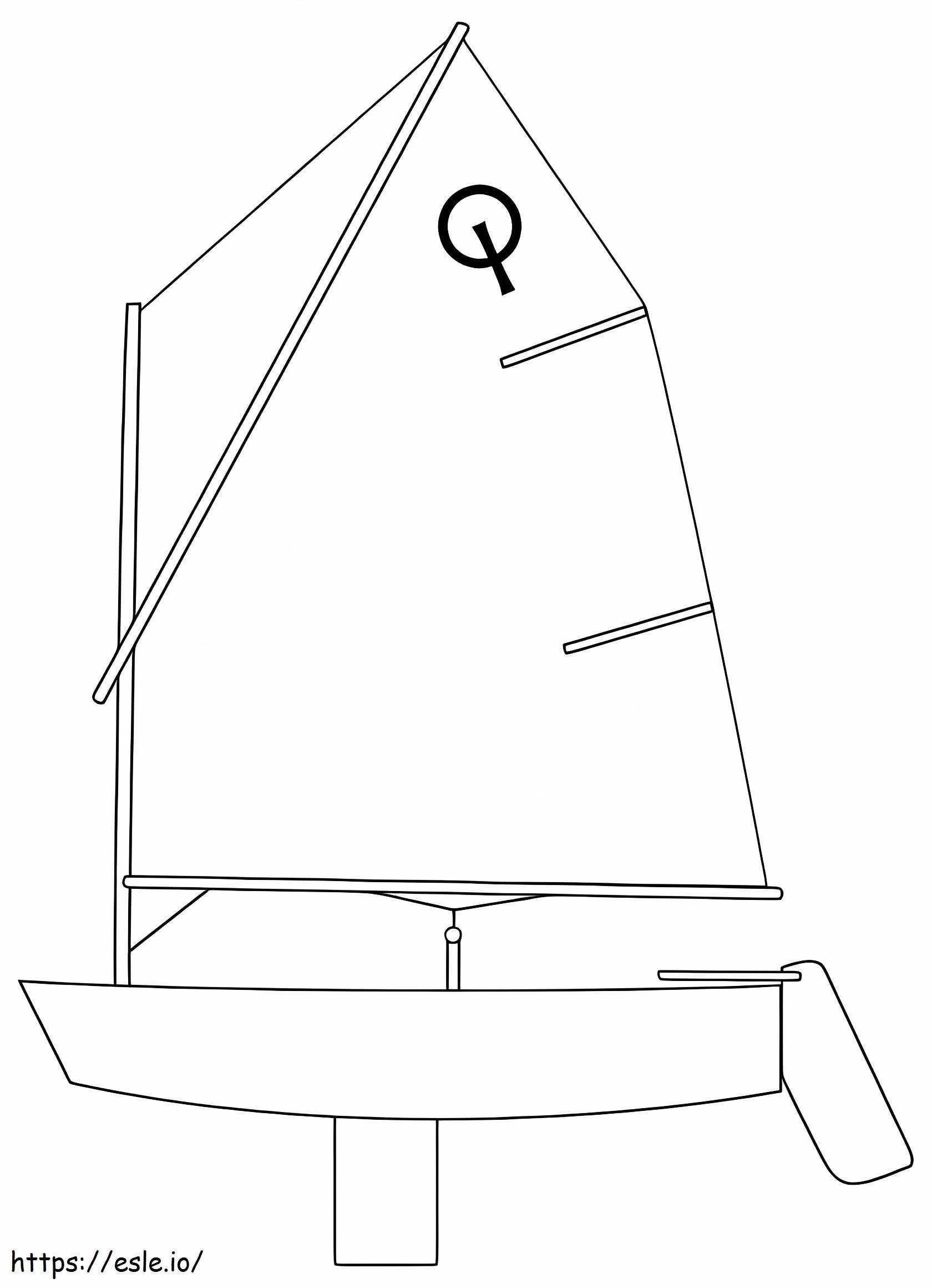Sailboat Free For Kids coloring page