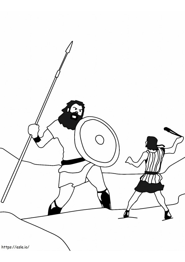 1576742794 David und Goliath ausmalbilder