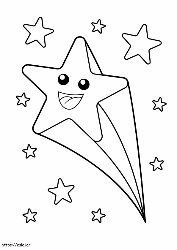 Estrella De Divertidos Dibujos Animados Con Estrellas