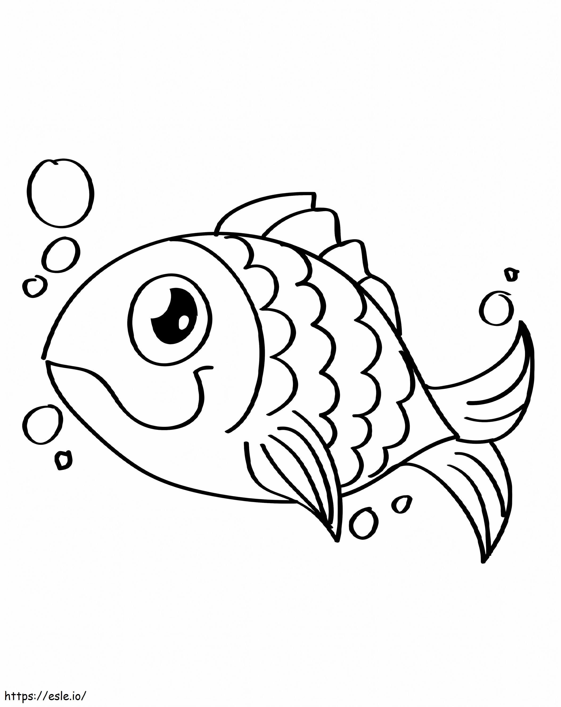 Adorable Fish coloring page