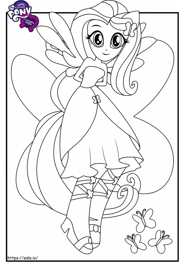 1535161766 Fluttershy A4 coloring page