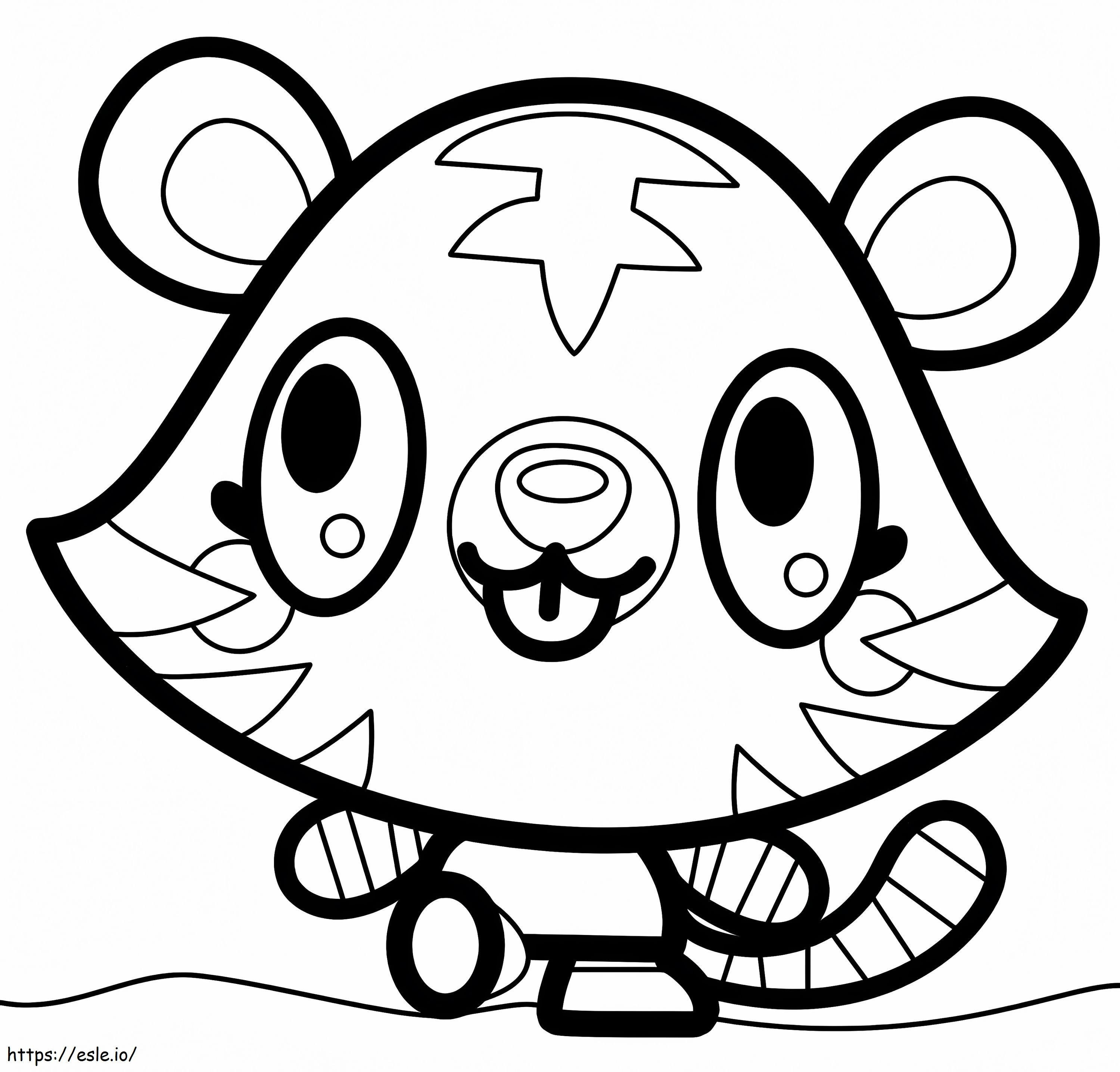 Moshi Monsters Jeepers coloring page